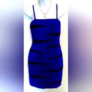 🌺BUNDLE ONLY🌺INC INTERNATIONAL CONCEPTS ELECTRIC BLUE & BLACK BODY CON DRESS.